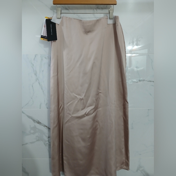 French Connection Dresses & Skirts - Satin Skirt Various Sizes Mushroom Color By French Connection NWT